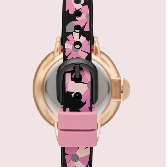 kate spade ♠️ park row flower-print silicone watch - Picture 6 of 7